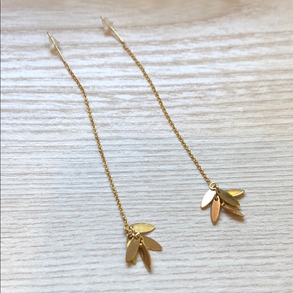 14k gold filled threader earrings - Picture 2 of 5